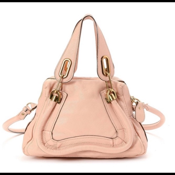 CHLOE SMALL PARATAY BAG IN ANEMONE PINK - Picture 9 of 12